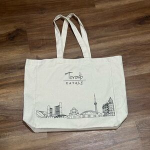 Toronto Eataly Cream Tote Bag